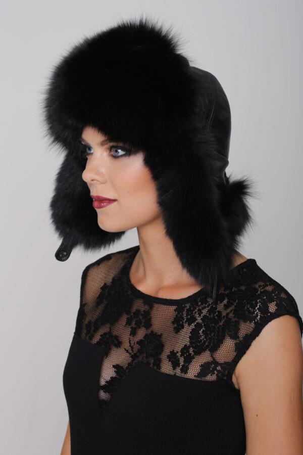 Fox Fur Hat - Sherpa - Image 2