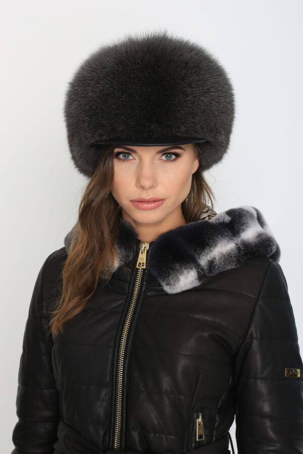 Fox Fur Hat – Freda - Image 2