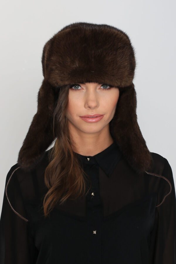 Mink Fur Hat - Ushanka - Image 2