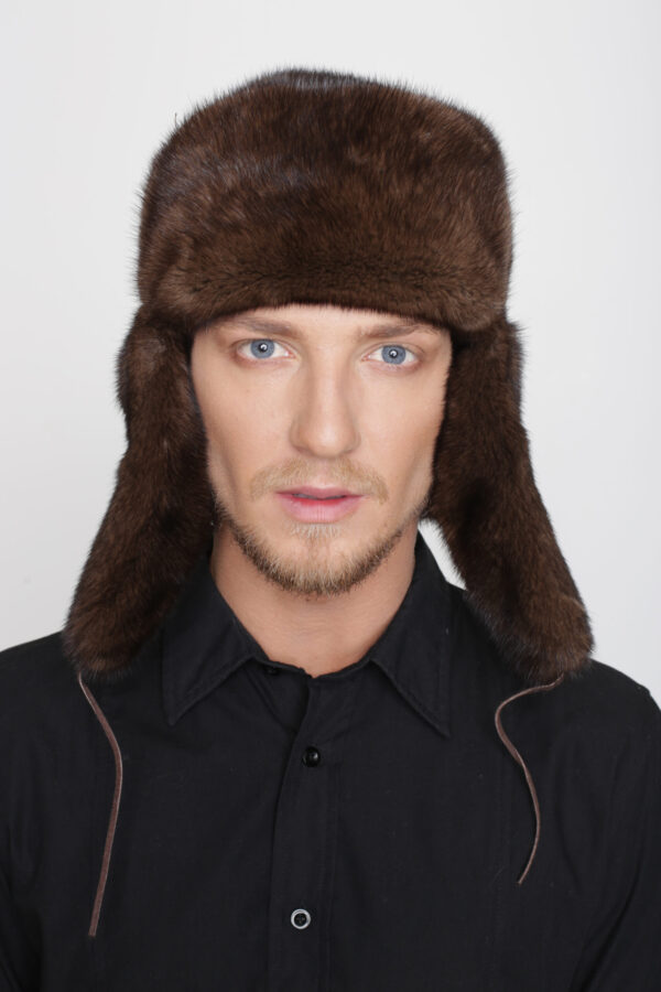 Mink Fur Hat - Ushanka - Image 3