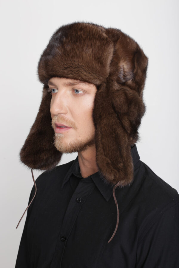 Mink Fur Hat - Ushanka - Image 5