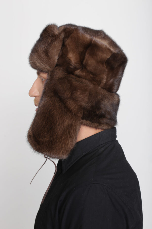 Mink Fur Hat - Ushanka - Image 4