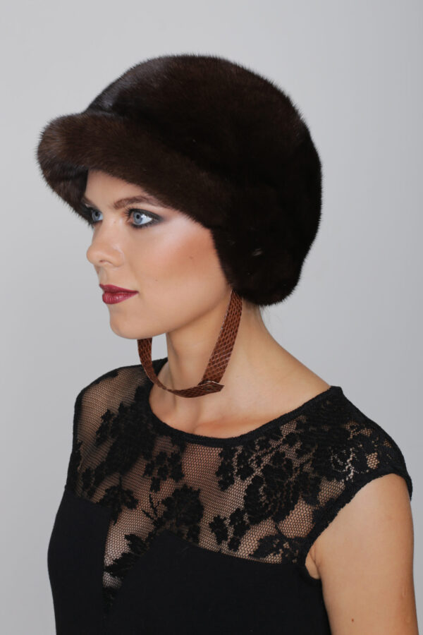 Mink Fur Hat - Polo - Image 2