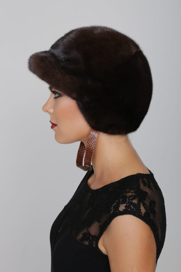 Mink Fur Hat - Polo - Image 3