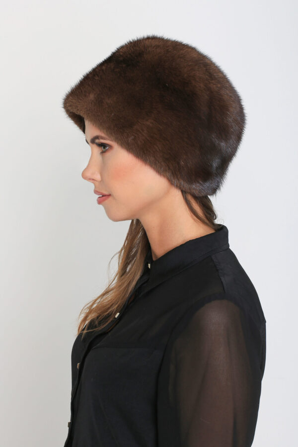 Mink Fur Hat - Cloche - Image 2