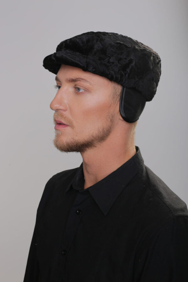 Swakara Fur Hat - Kepi - Image 3