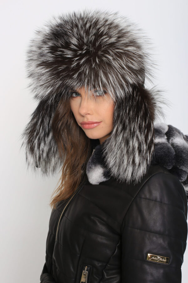 Fox Hat - Silver Sherpa - Image 3