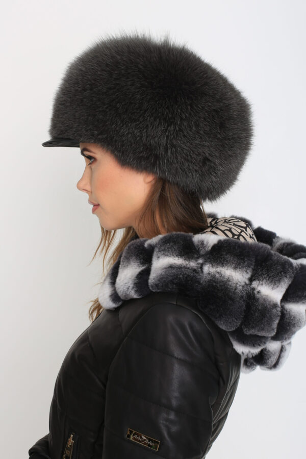 Fox Fur Hat – Freda - Image 4